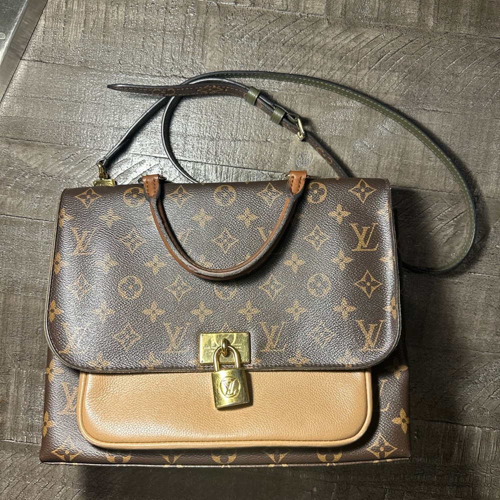Louis Vuitton Monogram Marignan Leather Handbag